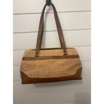 Etienne Aigner Vintage Woven Straw Leather Trim Shoulder Bag Purse Designer Photo 1