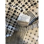 Madewell Black White Multi Print Banded Collar Zip Back Split Hem Tank Top XS Photo 7