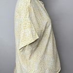 Vilagallo Animal Print Shirt Metallic button back blouse Size 4 Photo 3