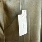 Vince NWT Satin Bias Green High Waisted Wide Leg Crinkle Texture Pants Large Photo 9