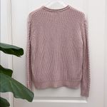 Pull & Bear  Light Pink Cable Knit Chunky Sweater Small Photo 7