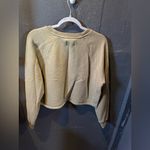 Madewell Olive Green Cropped Sweatshirt Photo 3