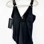 MiracleSuit  Eclat One Piece Black Animal Print Swimsuit in Fur Realz Size 18 NWT Photo 3