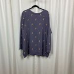 Torrid  Purple Lightning Bolt Lightweight French Terry Sweatshirt Sz.4 Photo 9
