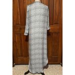 Cupcakes and Cashmere Gray Blue Graphic Print Maxi Shirt Women's Small Lagenlook Photo 3
