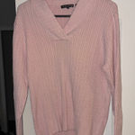 Jeanne pierre  Light Pink Cowl Neck Sweater Photo 0