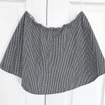 Babaton  Artizia Eckered Poplin Gingham Plaid Tube Top Blouse Photo 2
