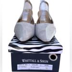 Whittall & Shon Women Rhinestone Halt Moon Slingback Sandals Buckle Size 10 New Silver Photo 5