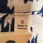 Athleta Ikat Bloom Blue White Long Sleeve Shirt Swim Beach Pool Cover Up Size S Photo 6