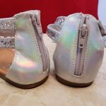 Disney  Descendants Sandals - Silver Iridescent Flats - Size 5.5 Photo 6