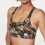 Lululemon  Size 4 Energy Bra Fluorolace Multi Medium Support Stretch B / C Cup Photo 0