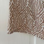 Coolibar Tan and White Sleeveless Blouse UPF 50 Patterned Size Small Vacation Photo 3
