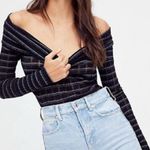 Free People  Snowbunny Girlfriend off the shoulder top size med stretchy fabric Photo 0