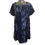 Anthropologie  Floreat Blue Crushed Velvet Pocket Dress X- Small Photo 4