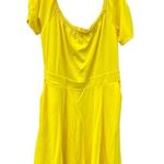 Ashley Stewart  Off The shoulder Dress Sz 18/20 Yellow New Photo 0