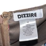 Dizzire one piece shorts jumpsuit with vneck and back zip size medium Tan Photo 4