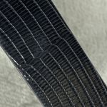 Linea Pelle lp Lizard Skinny Belt Womens Medium Black O Photo 1