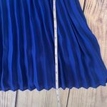 superdown  Royal Blue Pleated Deep V Neck Backless Mini Dress Photo 7