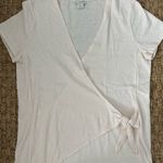 J.Crew  wrap tie front pale pink T-shirt small Photo 2