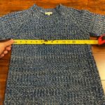 Manoush Blue White Black Crochet Knit Short Sleeve Sweater Size Small Photo 8