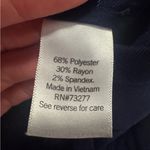 Nine West Women’s  Navy Blue Plaid Trousers Photo 4