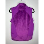 Peter Millar  Full Zip Performance Vest Women's Size Medium Purple Faux Fur Golf Photo 2
