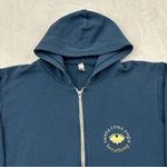 Santa Cruz Yoga Breathing Navy Blue Full Zip Graphic Hoodie Sweatshirt Women’s L Size L Photo 3