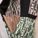 BCBGMAXAZRIA {M}  Maxi Dress Green Black White Photo 9