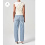 AGOLDE 90s Pinch Waist Ripped High Waist Straight Leg Jeans SZ 28 in Backdrop Photo 6