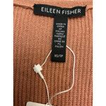 Eileen Fisher linen blend knit sleeveless duster vest cardigan XS Terracotta Photo 9