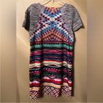 Custo Barcelona  Dress Bright Print Sheath Art to Wear Tunic/Dress Size 1 (Small) Photo 3