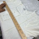 American Eagle  outfitters boho crochet oversized eyelet blouse size large Photo 7