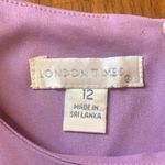 London Times  Dress 12 Lilac Purple Sleeveless Lined Asymmetrical top layer Photo 1