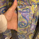 J. McLaughlin Silk Paisley Print Trench Coat Photo 4