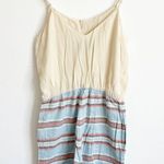 Dolce Vita Silk Cami Top and Linen Shorts With Pocket Jumpsuit Romper Size L Photo 3