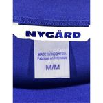 Nygard Women's Leopard Print Crew Neck Long Sleeve Top Blue Size Medium Photo 3