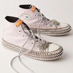 Free People Nan-Ku Couture Cruise Studded High Top Sneaker 38/ 7.5 Mellow Mauve Photo 4