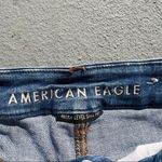 American Eagle AEO next level stretch curvy high-rise Shortie jean shorts Photo 2