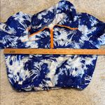 New Look Sport Women's Blue and White Tie-Dye Windbreaker, Size Large Photo 8
