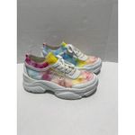 Juicy Couture Deluxe Lace Up Chunky Tie Dye Platform Sneakers Shoes Rainbow 10 Photo 8