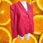 Pendleton  Red Virgin Wool Blazer Professional Office Career Jacket Size‎ 14 Photo 6