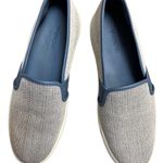 Vince Preston Felted Skate White Woven Slip-on Sneakers in Anchor Blue Size 7.5 Photo 8