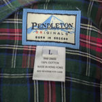 Pendleton Ladies' Y2k-ish Tartan Plaid Cotton Knit Shirt L Photo 1