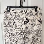 Tibi  Size 8 Black White Brown Floral Wide Leg Ankle Pants NWT Artsy Photo 5