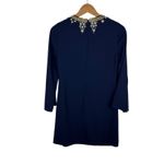 Lilly Pulitzer NWT  Anastasia Stretch‎ Dress Size 00 True Navy Beaded Embellished Photo 5