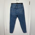 Mango  women’s navy blue high waist mom jeans size 4 Photo 5