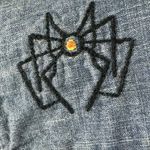 Lucky Brand Retro Y2K Western Embroidered Tattoo Denim Shirt Small California Photo 2