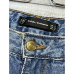 ZARA  Trafaluc Women’s Straight Leg Jeans Flower Patches Size US 6 Photo 7