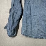 Maurice's Shirt Womens Large Blue Denim Button Up Western Long Sleeve Pockets Photo 5