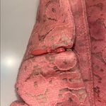 Anthropologie Corey Lynn Calter Pink Straight Leg Cropped Lace Pants 8 Photo 10